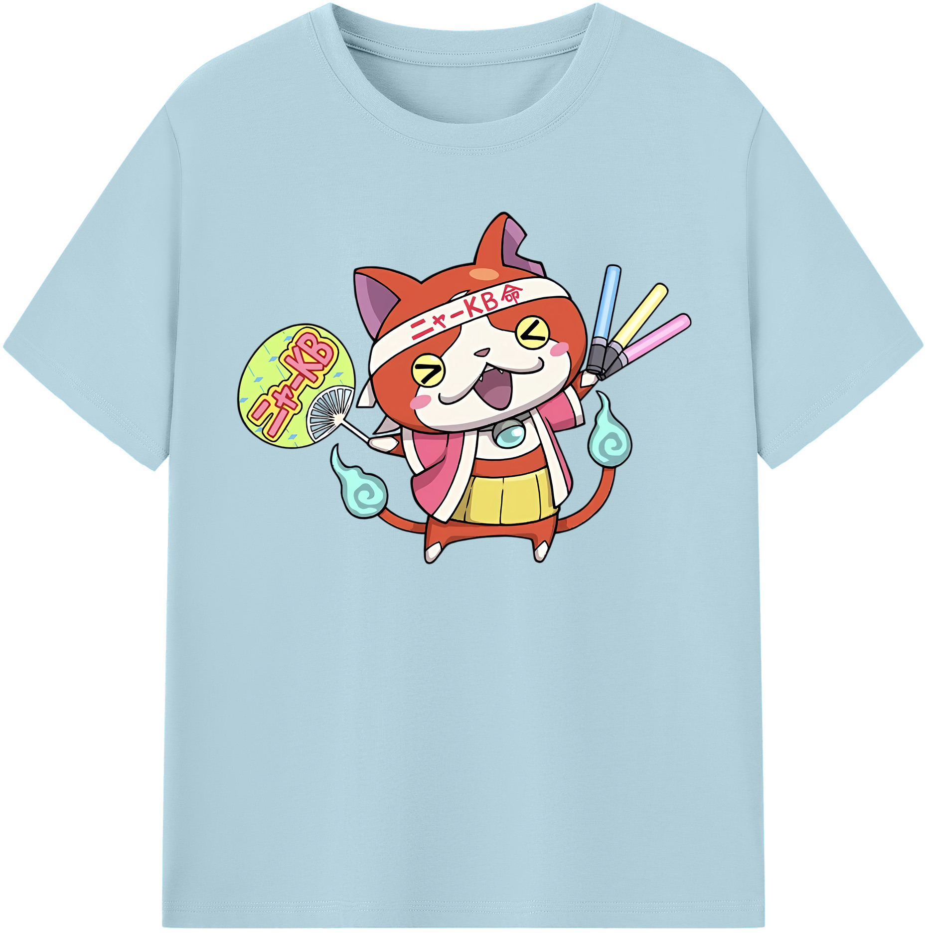 （画像用） 妖怪ウォッチ Yo-kai Watch 綿100％半袖Tシャツ（フロントプリント）